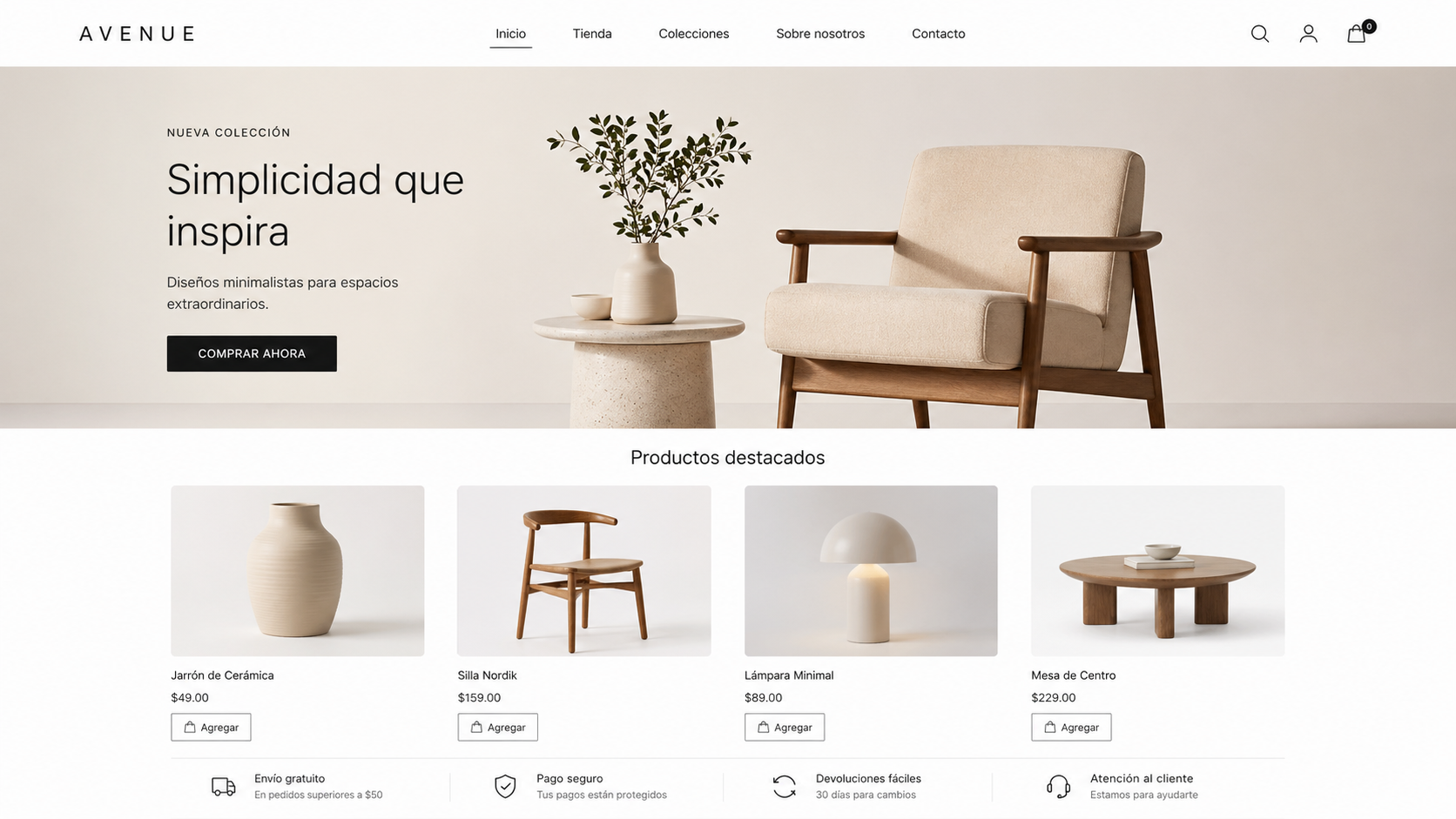 Tienda online Avenue